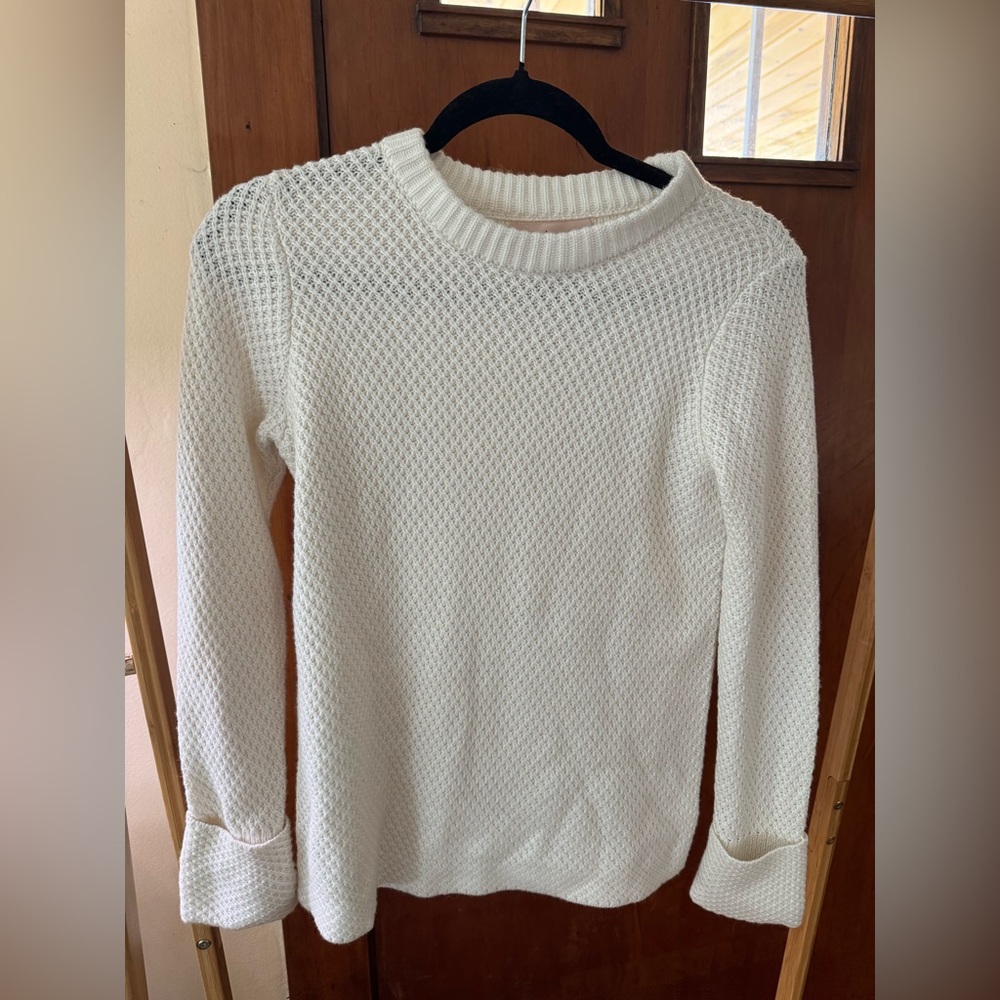 Philosophy Women’s Textured White Crewneck Sweater